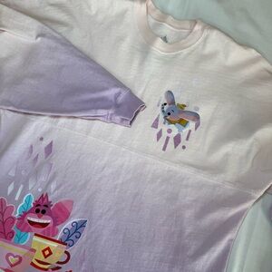Disney World Spirit Jersey Size S Joey Chou Purple Pink Dumbo Mickey Mouse Adult